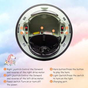 12V Electric Ride-On Bumper Car with 360° Spin and Remote Control for Toddlers Trend Times 4