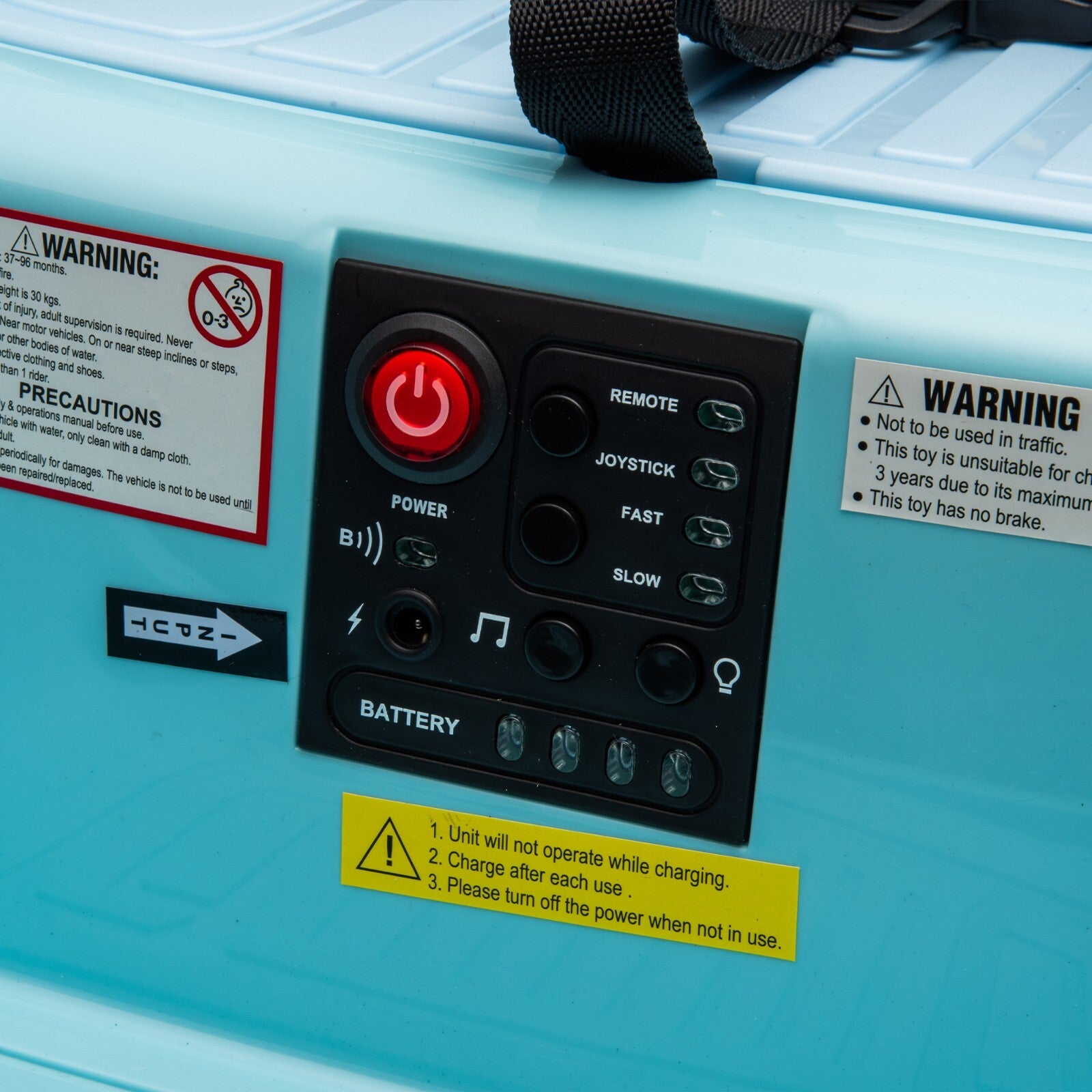 12V Ride-On Bumper Car for Kids Electric Car with Remote Control Blue Trend Times 1