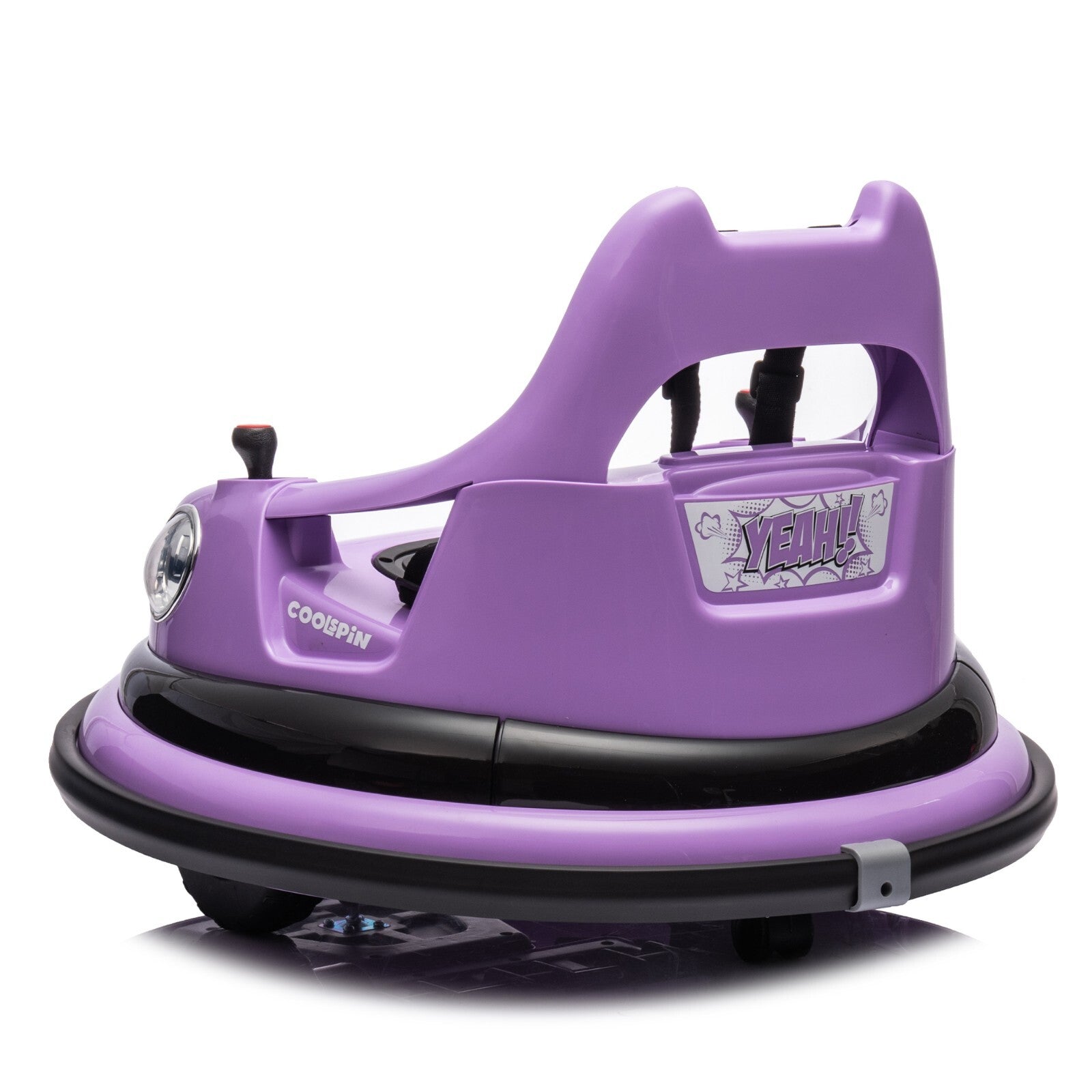 12V Electric Ride-On Bumper Car for Kids with Remote Control Purple Trend Times 11