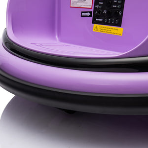 12V Electric Ride-On Bumper Car for Kids with Remote Control Purple Trend Times 5
