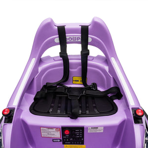 12V Electric Ride-On Bumper Car for Kids with Remote Control Purple Trend Times 6