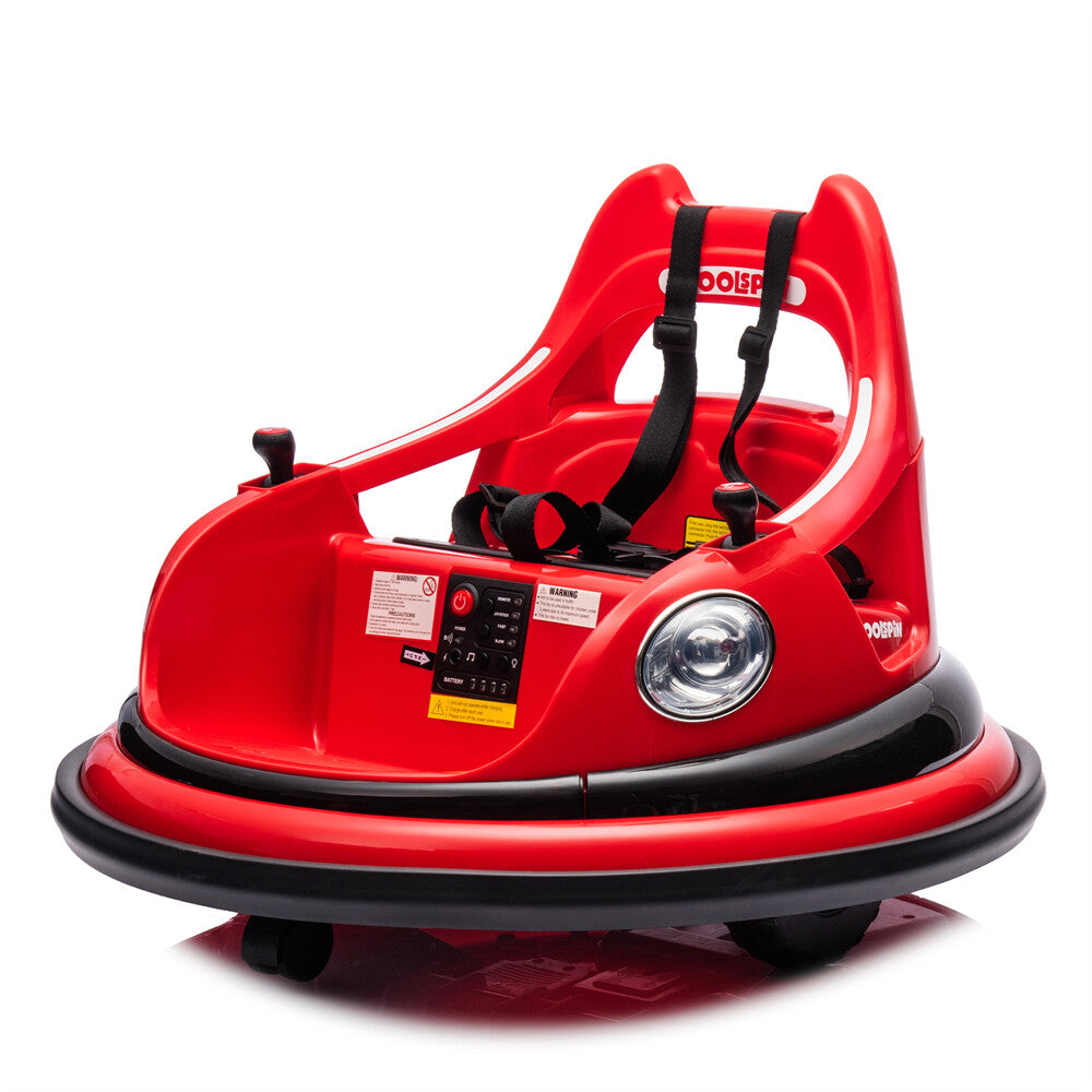 12V Ride-On Bumper Car for Kids with 2WD, Remote Control and 360° Spin, Ages 1.5-5 Trend Times 5