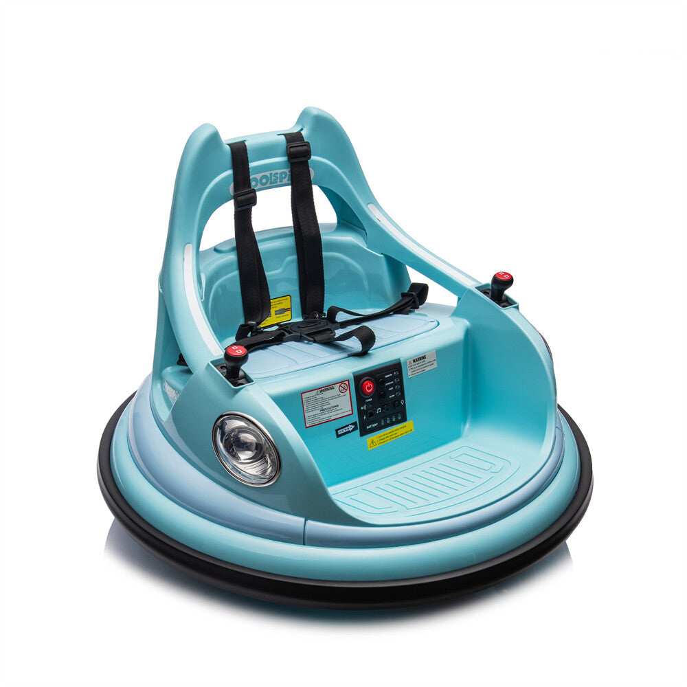 12V Ride-On Bumper Car for Kids Ages 1.5-5 with 2WD, Remote Control, and 360° Spin Trend Times 16