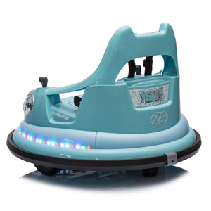 12V Ride-On Bumper Car for Kids Ages 1.5-5 with 2WD, Remote Control, and 360° Spin Trend Times 21