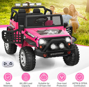 12V Electric 2-Seater Ride-On Jeep Truck with Remote Control for Kids Trend Times 12