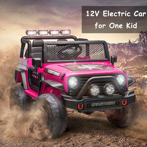 12V Electric 2-Seater Ride-On Jeep Truck with Remote Control for Kids Trend Times 2