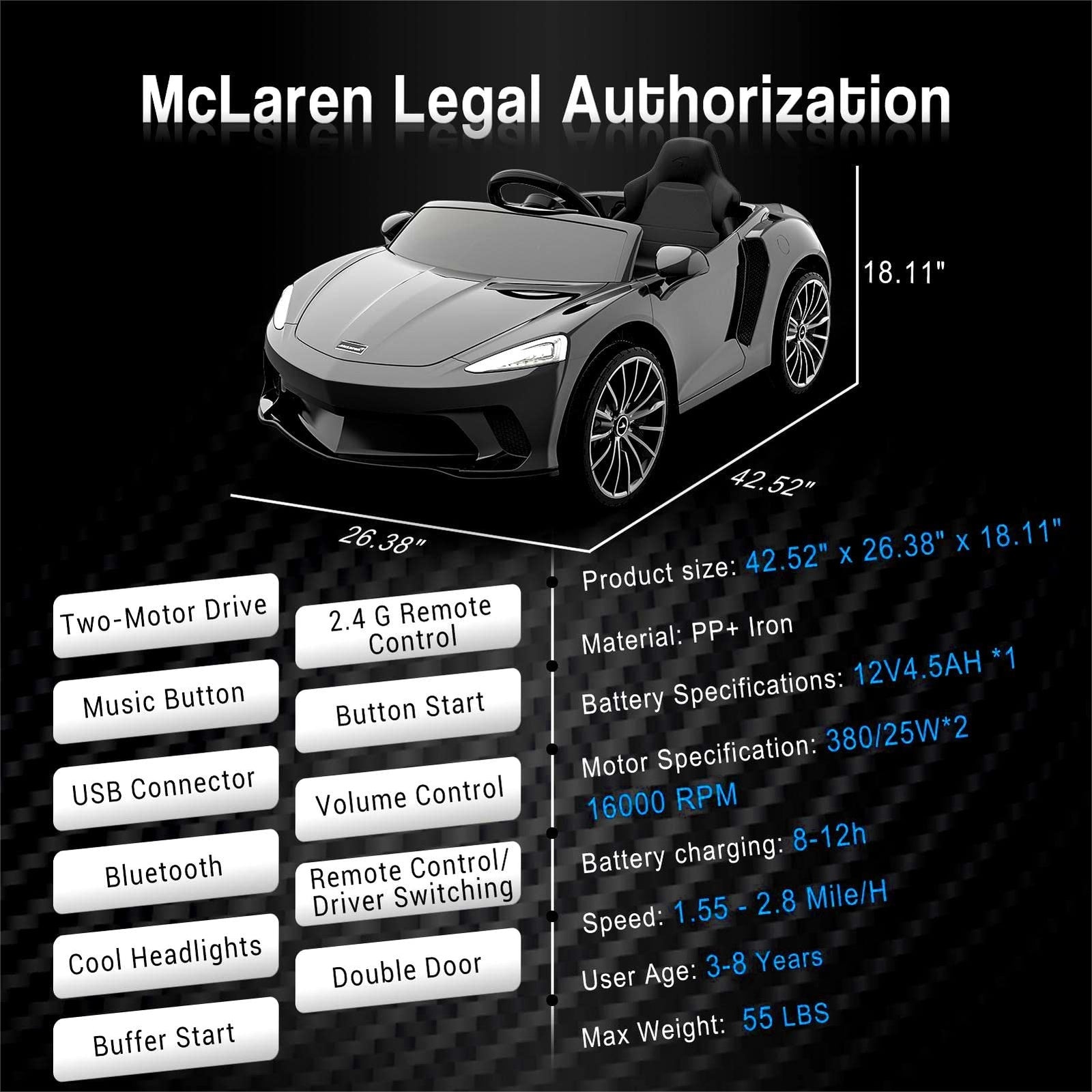 12V Battery-Powered Kids Ride-On Sports Car with Parent Remote Control Trend Times 12