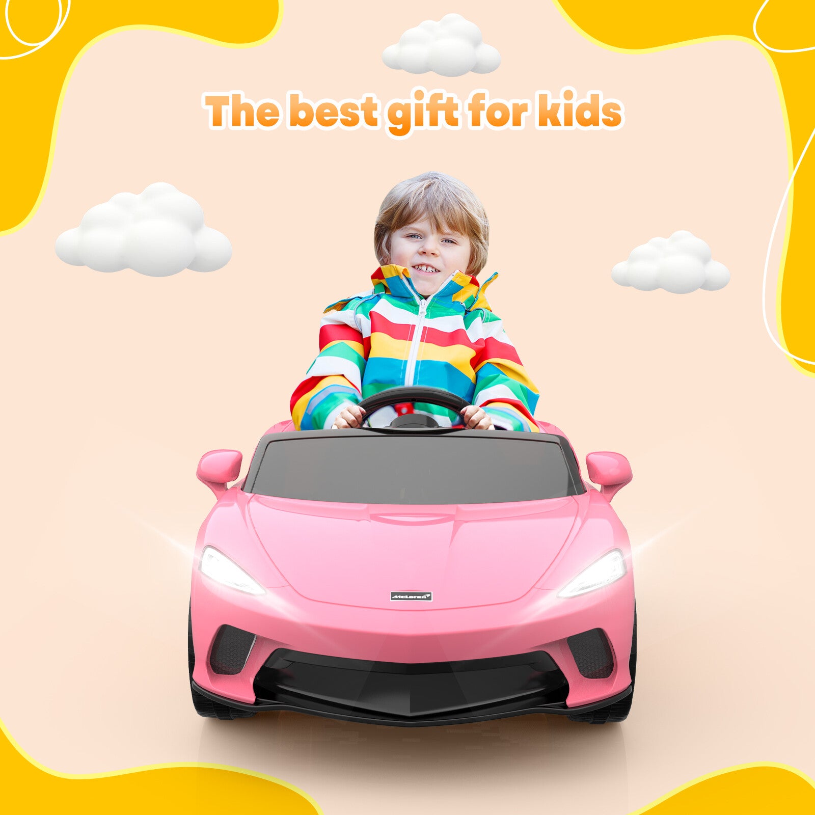 12V Battery-Powered Kids Ride-On Sports Car with Parent Remote Control Trend Times 5