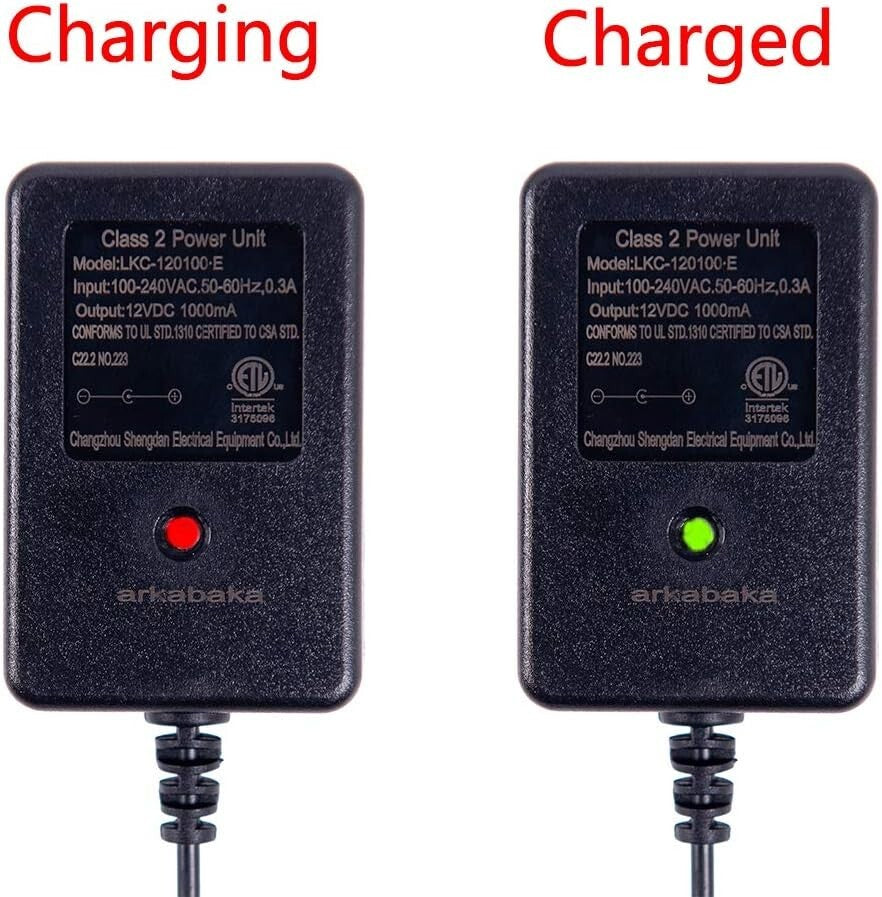 12V Ride-On Car Charger with LED Indicator Compatible with Electric Toys Trend Times 3