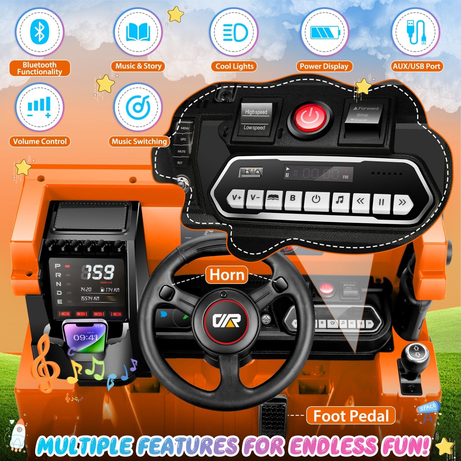 12V Electric Ride-On Dump Truck for Kids with Remote Control and Functional Dump Bed Trend Times 23
