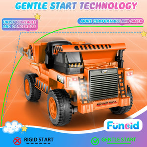 12V Electric Ride-On Dump Truck for Kids with Remote Control and Functional Dump Bed Trend Times 25