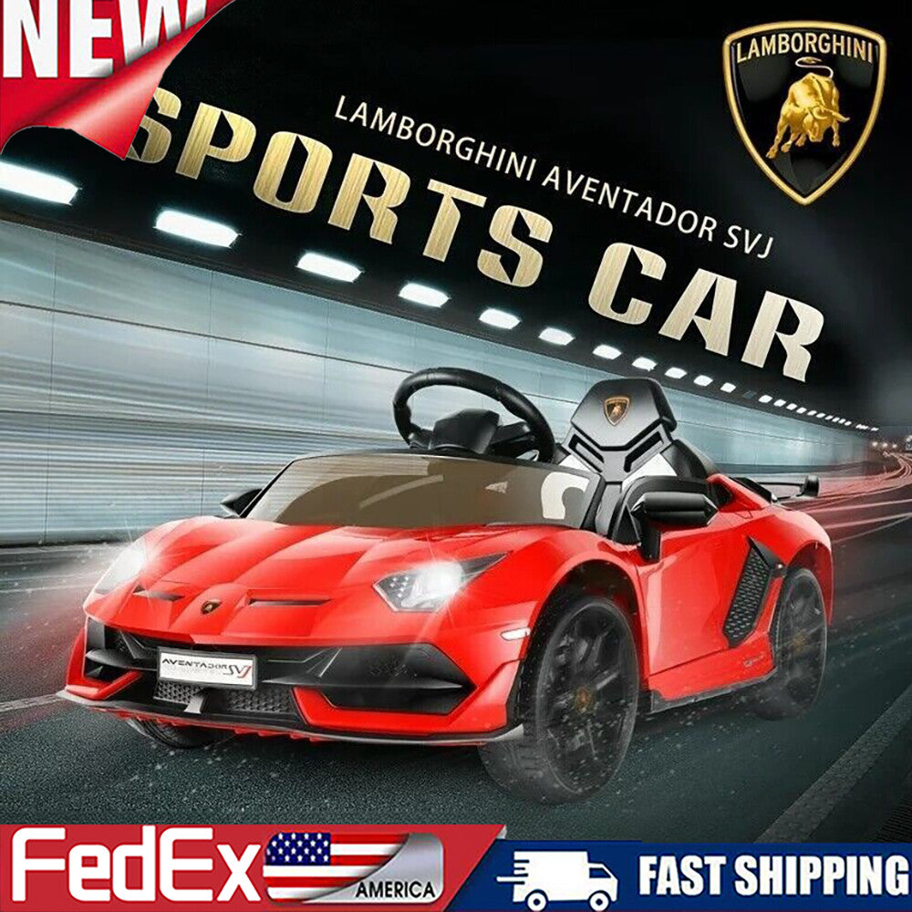 12V Electric Ride-On Lamborghini Toy Car for Kids with Remote Control, Music, and Opening Doors Trend Times 8