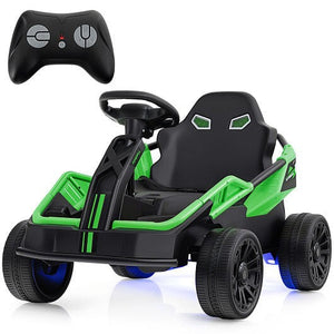 12V Electric Ride-On UTV Car with Remote Control and Music for Kids, Green Trend Times 0