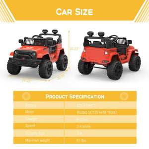 12V Electric Ride-On Truck for Kids with Remote Control and Spring Suspension Trend Times 1