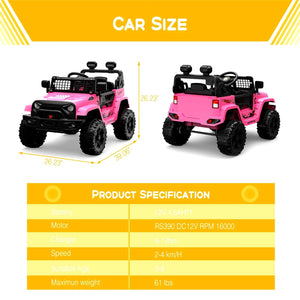 12V Electric Ride-On Truck for Kids with Remote Control and Spring Suspension Trend Times 13