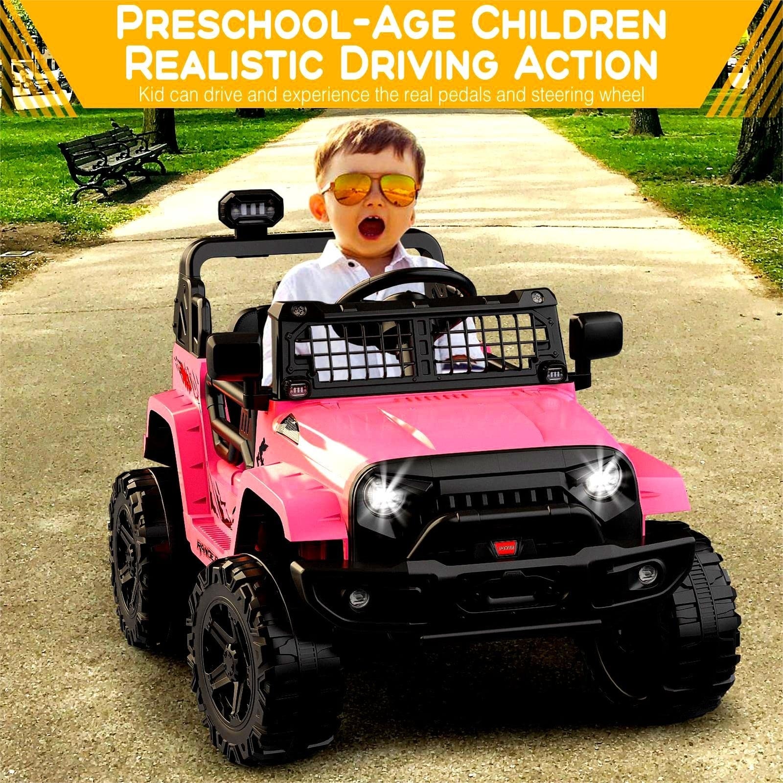 12V Electric Ride-On Truck for Kids with Remote Control and Spring Suspension Trend Times 9