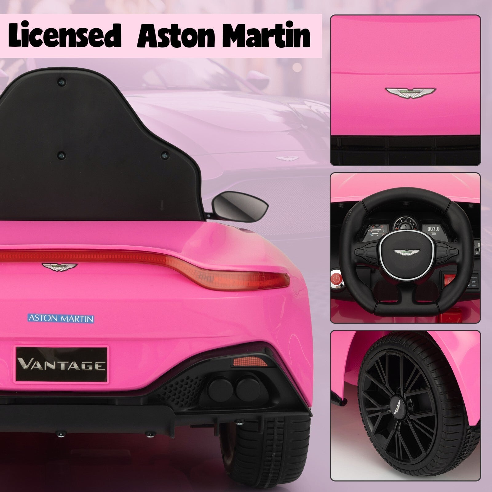 12V 4-Wheeler Ride-On Car for Kids with Remote Control and Music, Ages 3+ Trend Times 5