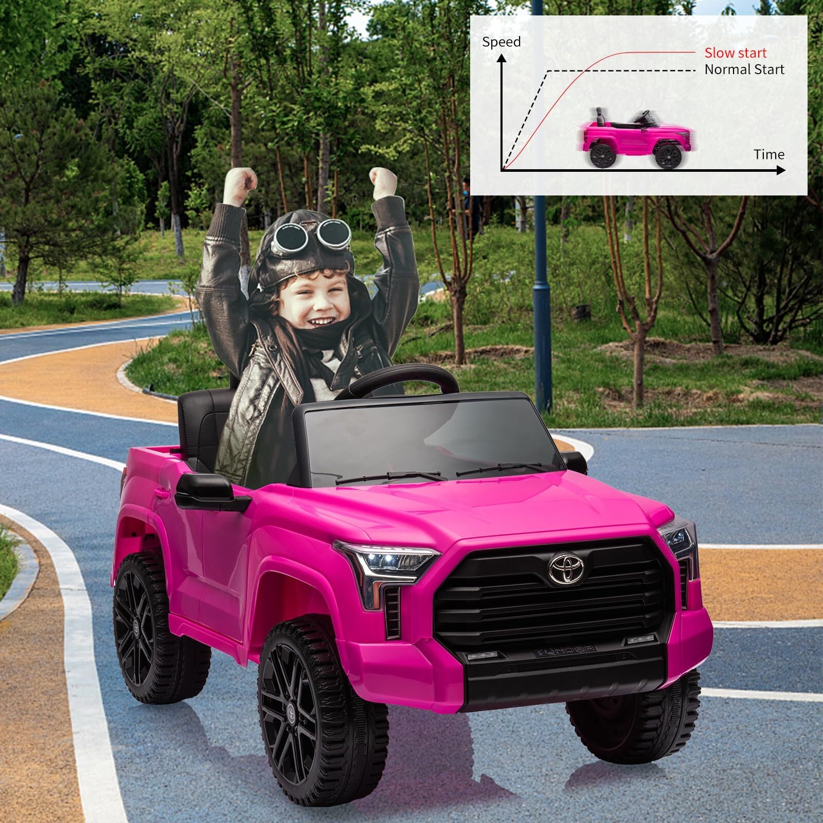12V Battery-Powered Electric Ride-On Truck for Kids with 4 Wheels and Spring Suspension Trend Times 1