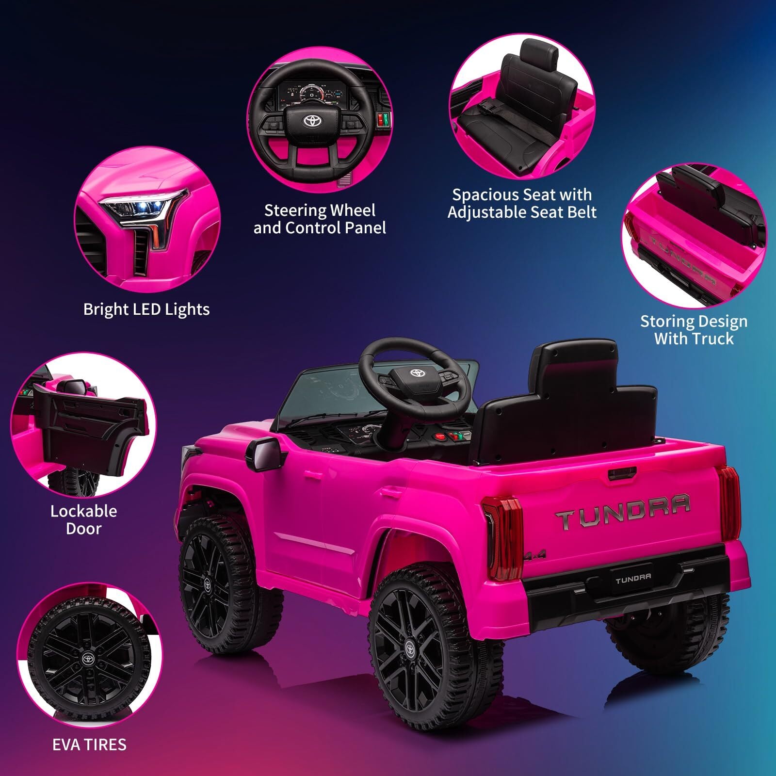 12V Battery-Powered Electric Ride-On Truck for Kids with 4 Wheels and Spring Suspension Trend Times 11