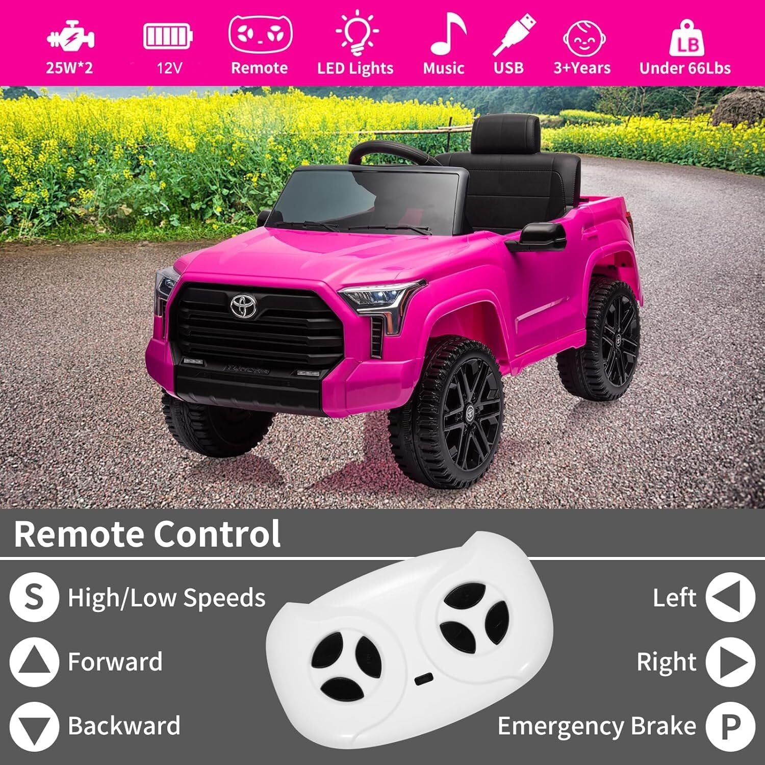 12V Battery-Powered Electric Ride-On Truck for Kids with 4 Wheels and Spring Suspension Trend Times 13