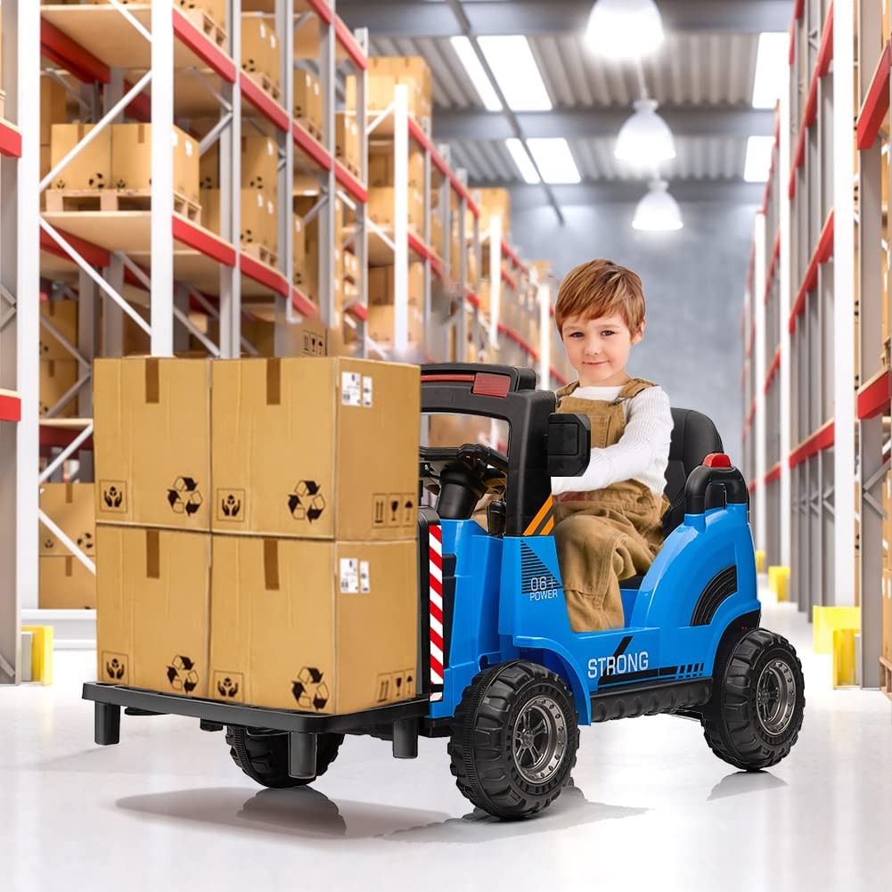 12V Electric Ride-On Construction Forklift Car for Kids with Remote Control Trend Times 20