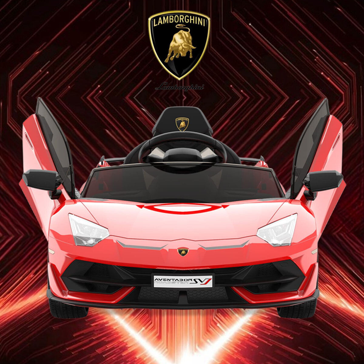 12V Electric Ride-On Car for Kids Licensed Lamborghini SVJ with Remote Control Trend Times 0