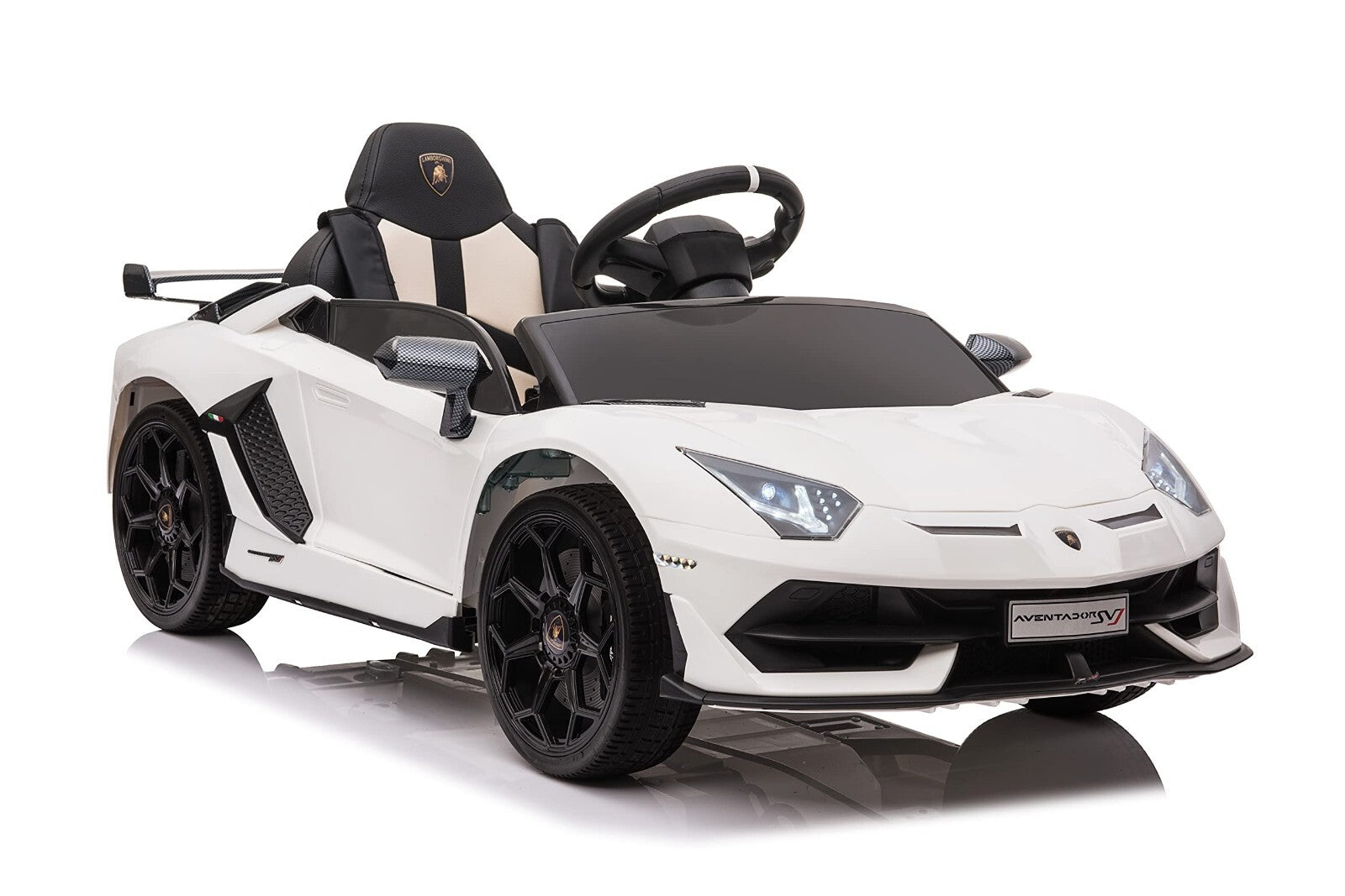 12V Electric Ride-On Car for Kids Licensed Lamborghini SVJ with Remote Control Trend Times 12