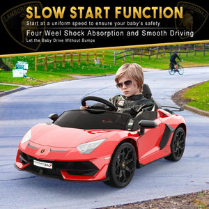 12V Electric Ride-On Car for Kids Licensed Lamborghini SVJ with Remote Control Trend Times 4