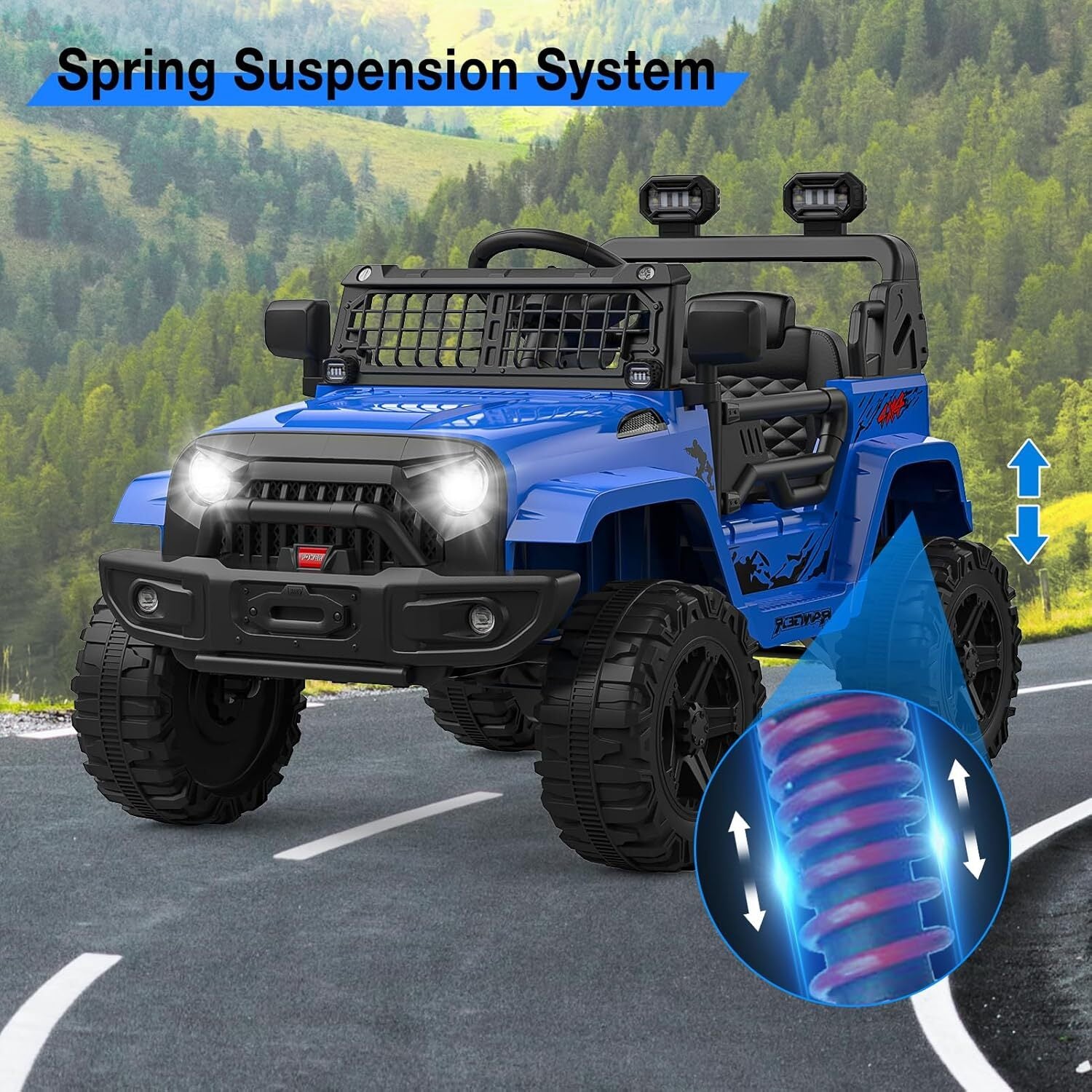 12V Electric Ride-On Truck Toy for Kids with LED Lights and Remote Control Trend Times 11