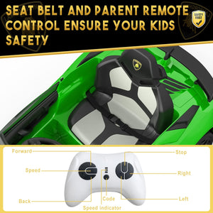 12V Licensed Lamborghini Electric Ride-On Car for Kids with Hydraulic Doors Trend Times 21