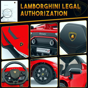 12V Licensed Lamborghini Electric Ride-On Car for Kids with Hydraulic Doors Trend Times 9