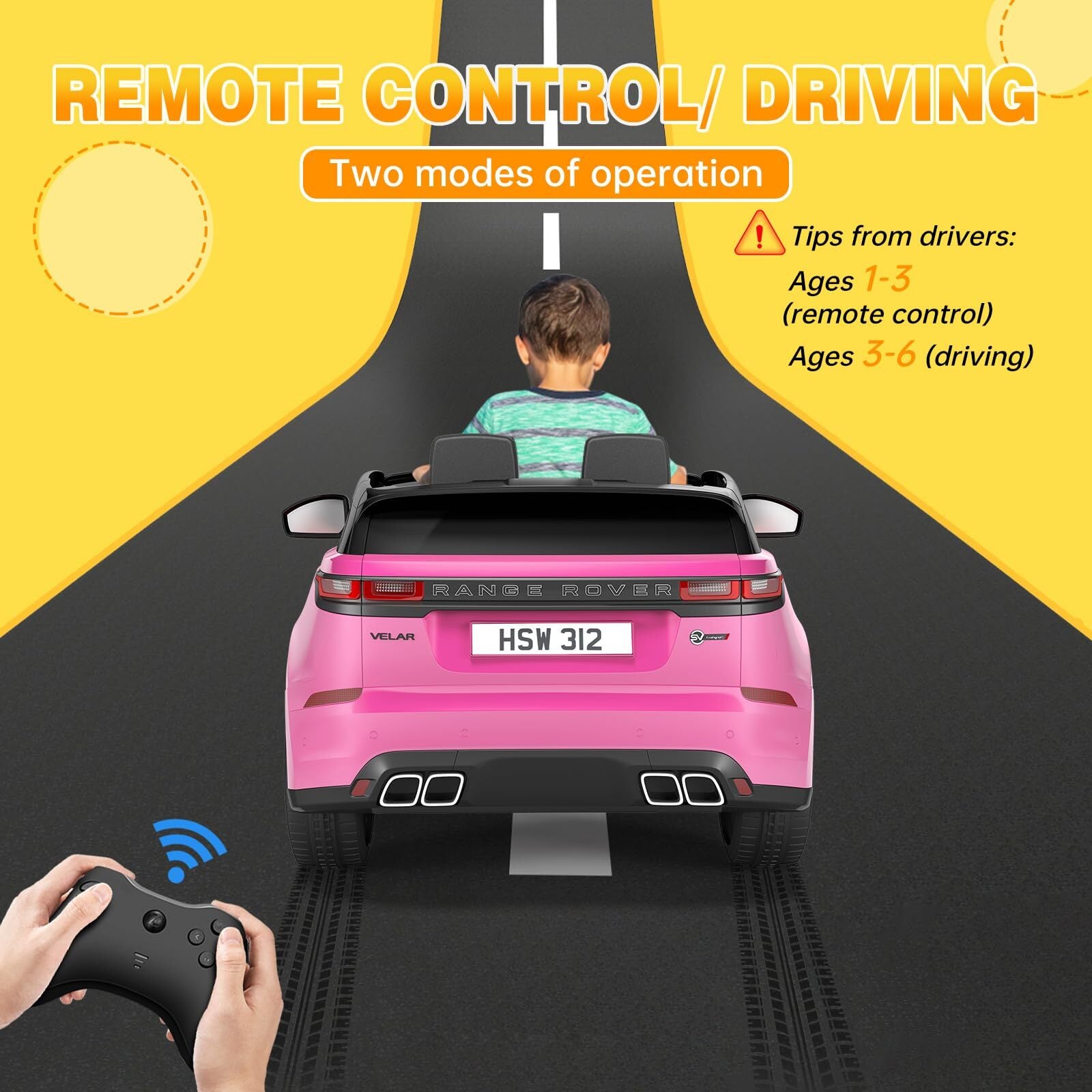 12V Licensed Land Rover Electric Ride-On Car for Kids Toy Gift Trend Times 9