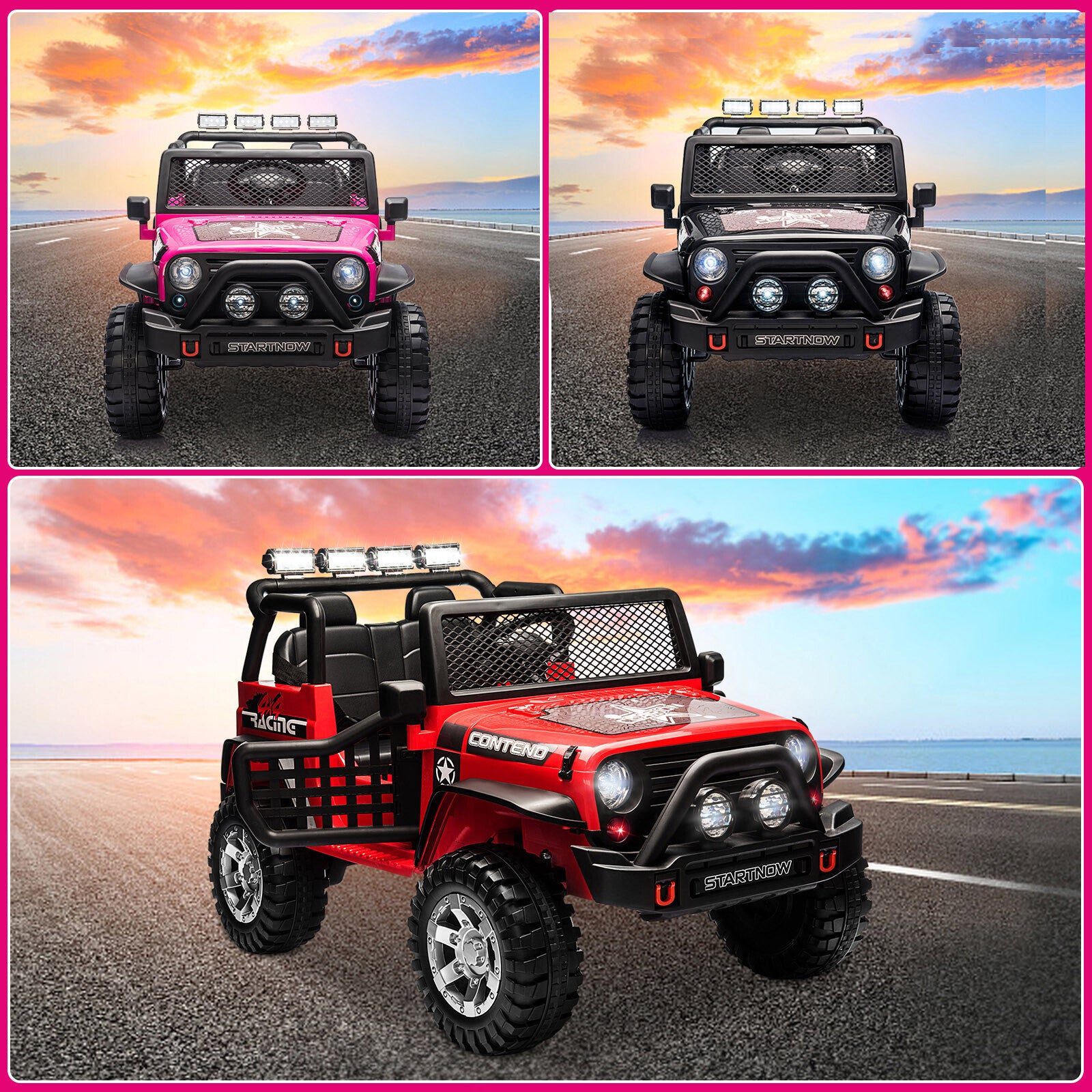 12V Electric Ride-On Jeep Truck with Remote Control for Kids and Toddlers Trend Times 12