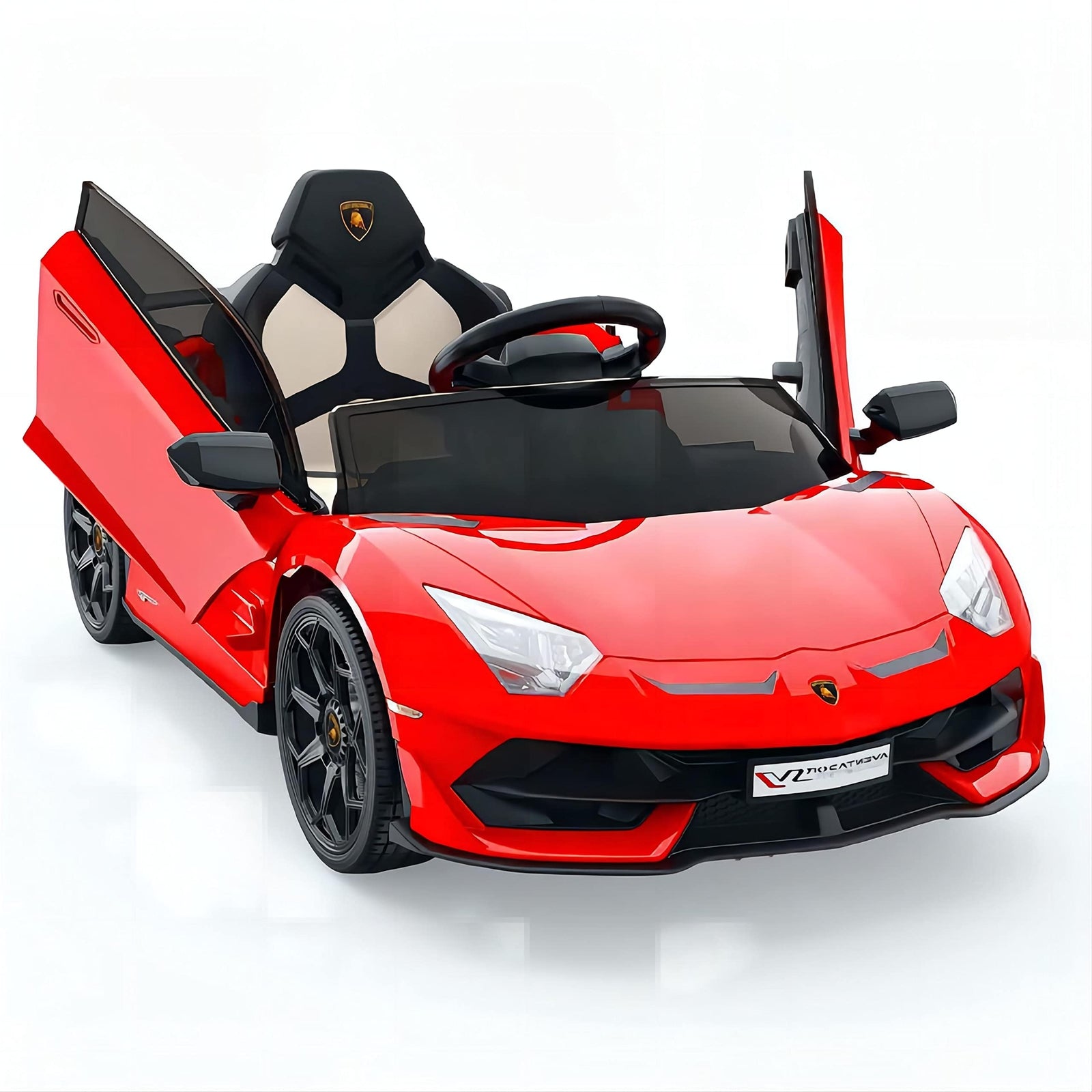 12V Battery-Powered Kids Electric Ride-On Car with LED Headlights and Hydraulic Doors Trend Times 5