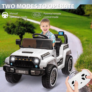 12V Battery-Powered Electric Ride-On Car Truck for Kids with 3 Speeds and LED Lights Trend Times 1