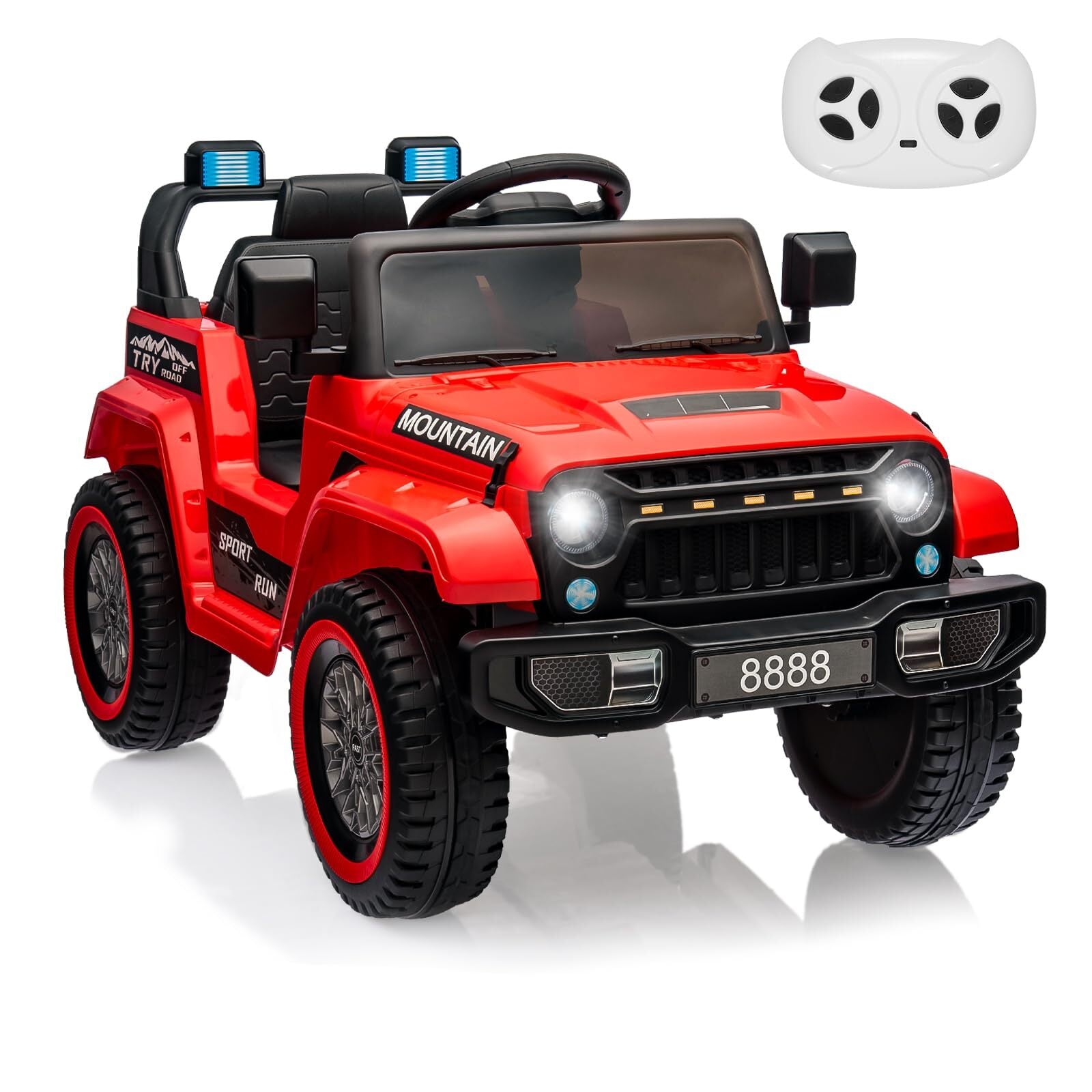12V Battery-Powered Electric Ride-On Car Truck for Kids with 3 Speeds and LED Lights Trend Times 10