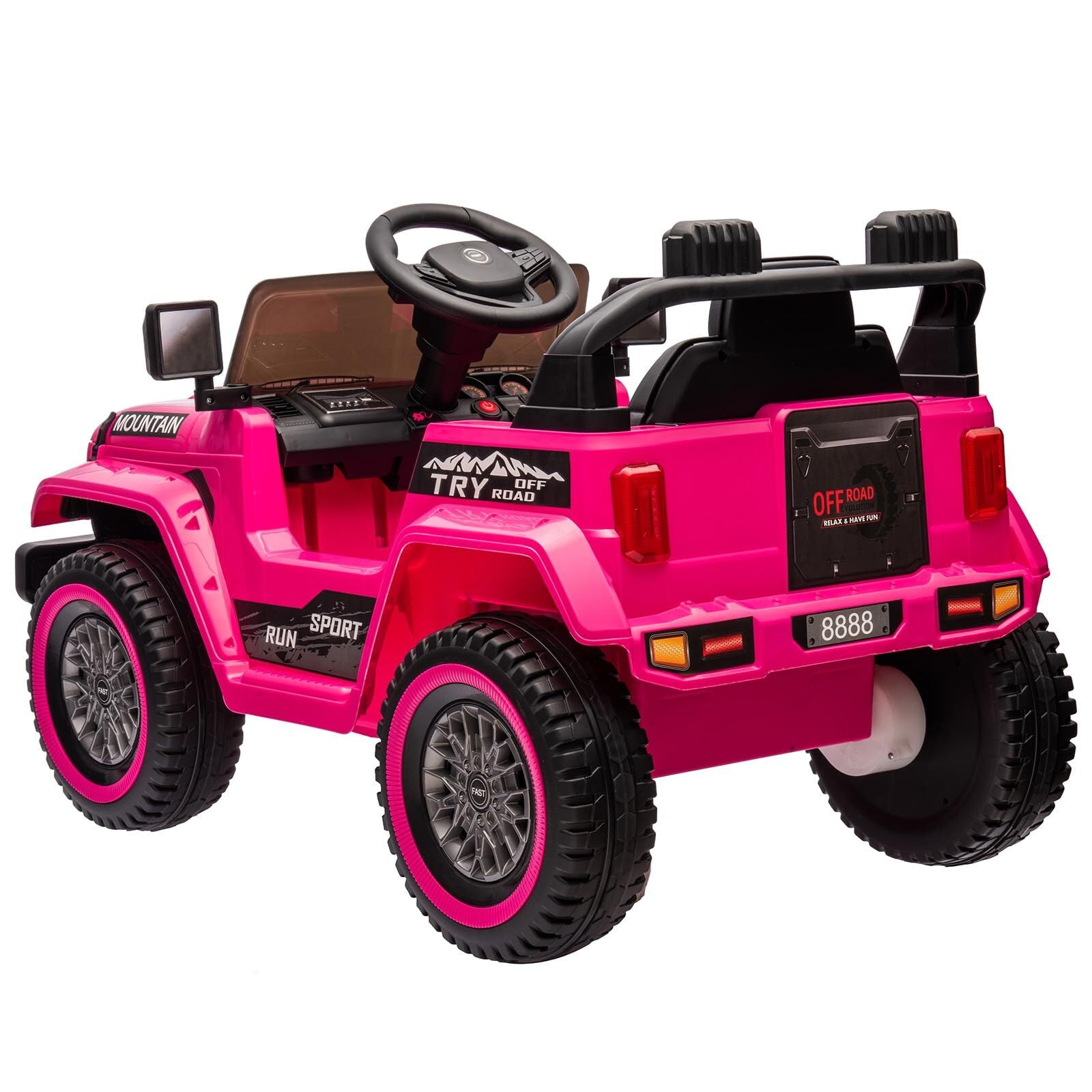 12V Battery-Powered Electric Ride-On Car Truck for Kids with 3 Speeds and LED Lights Trend Times 13