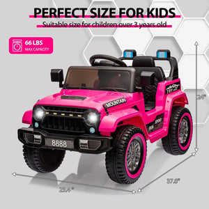 12V Battery-Powered Electric Ride-On Car Truck for Kids with 3 Speeds and LED Lights Trend Times 17