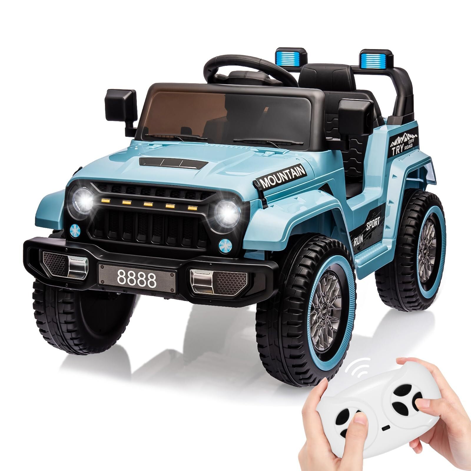 12V Battery-Powered Electric Ride-On Car Truck for Kids with 3 Speeds and LED Lights Trend Times 18