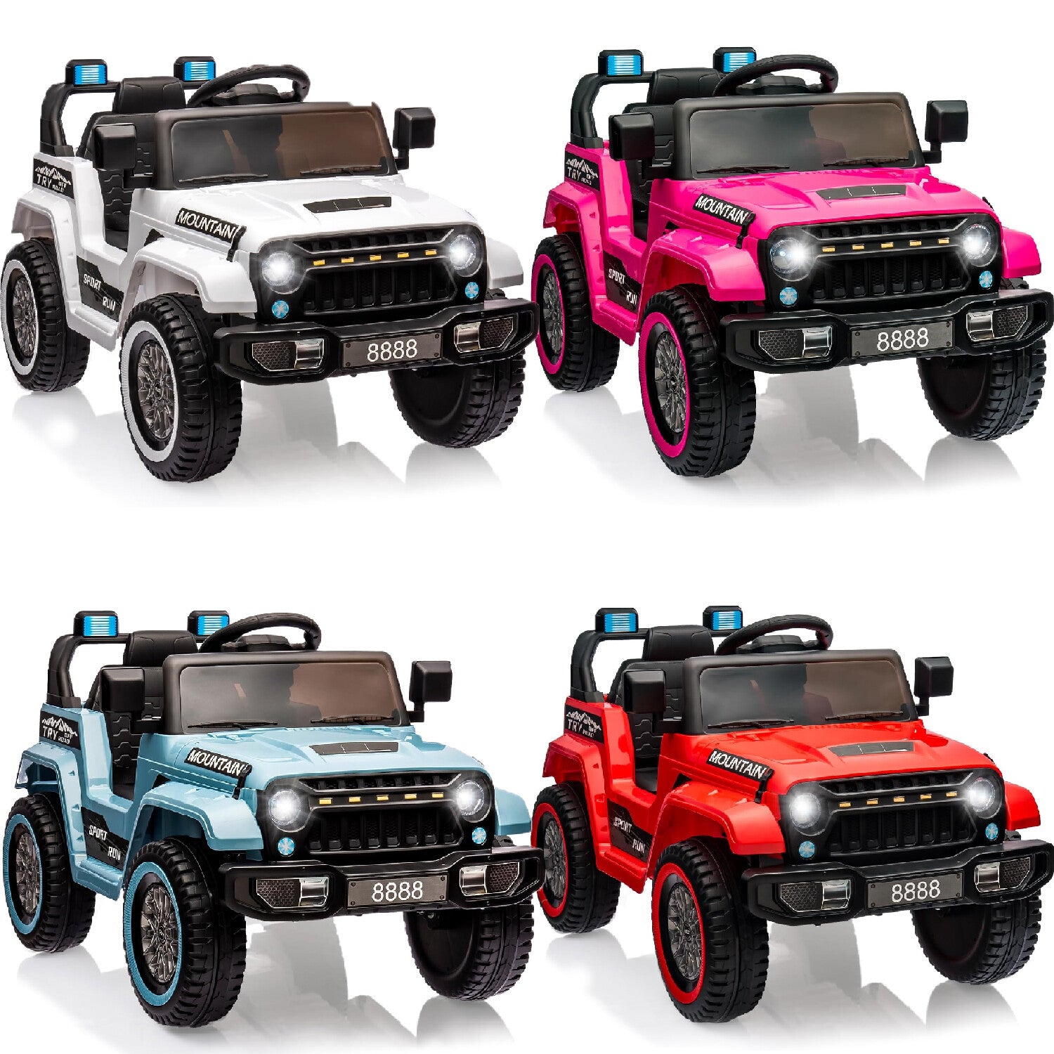 12V Battery-Powered Electric Ride-On Car Truck for Kids with 3 Speeds and LED Lights Trend Times 2