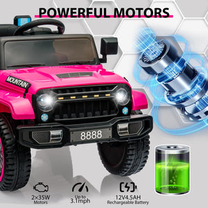 12V Battery-Powered Electric Ride-On Car Truck for Kids with 3 Speeds and LED Lights Trend Times 5