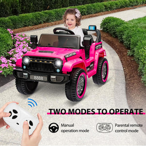 12V Battery-Powered Electric Ride-On Car Truck for Kids with 3 Speeds and LED Lights Trend Times 7