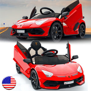 12V Battery-Powered Licensed Lamborghini Electric Ride-On Car for Kids Toy Gift Trend Times 1