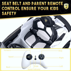12V Battery-Powered Licensed Lamborghini Electric Ride-On Car for Kids Toy Gift Trend Times 8