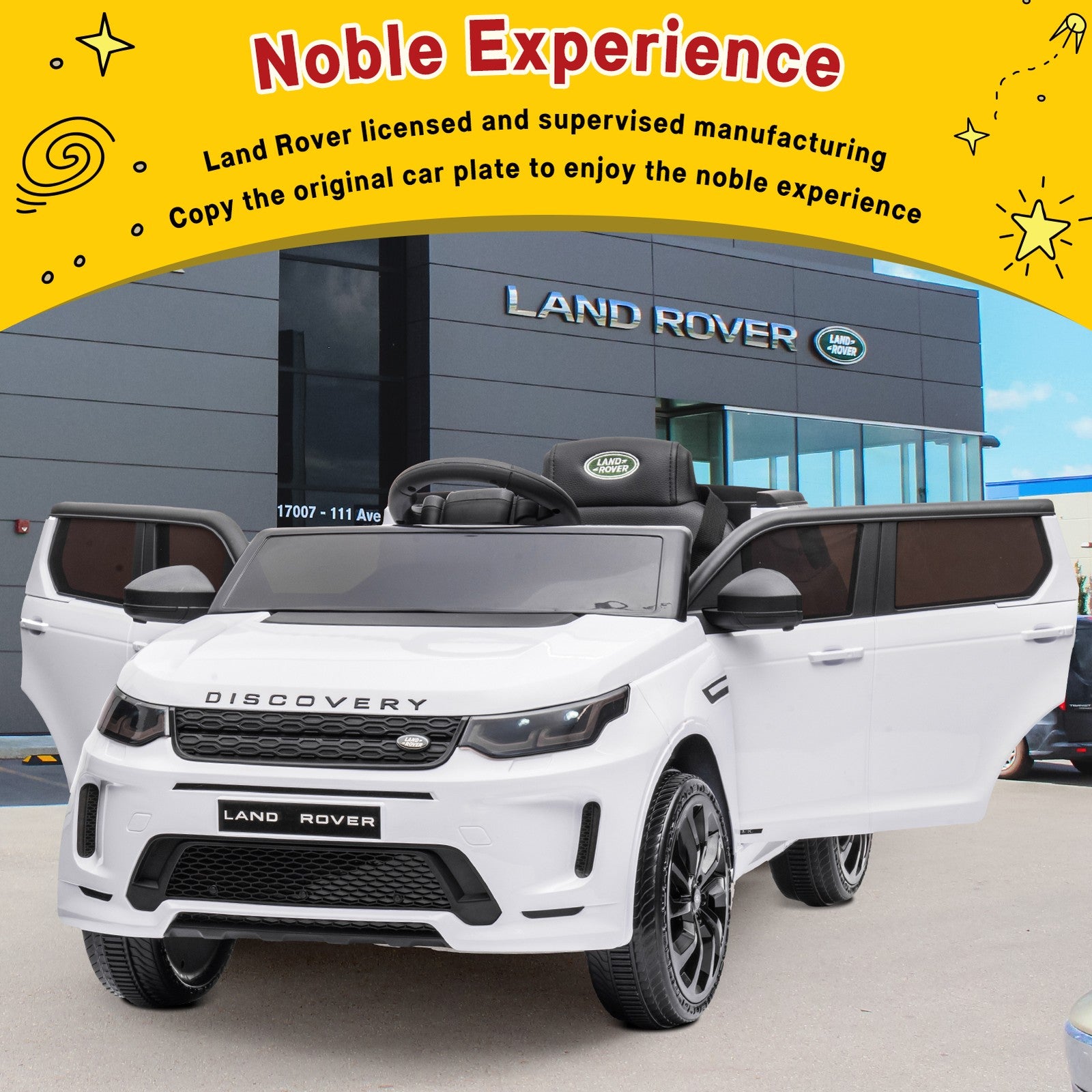 12V Electric Ride-On Land Rover Discovery Car for Kids with Remote Control Trend Times 8