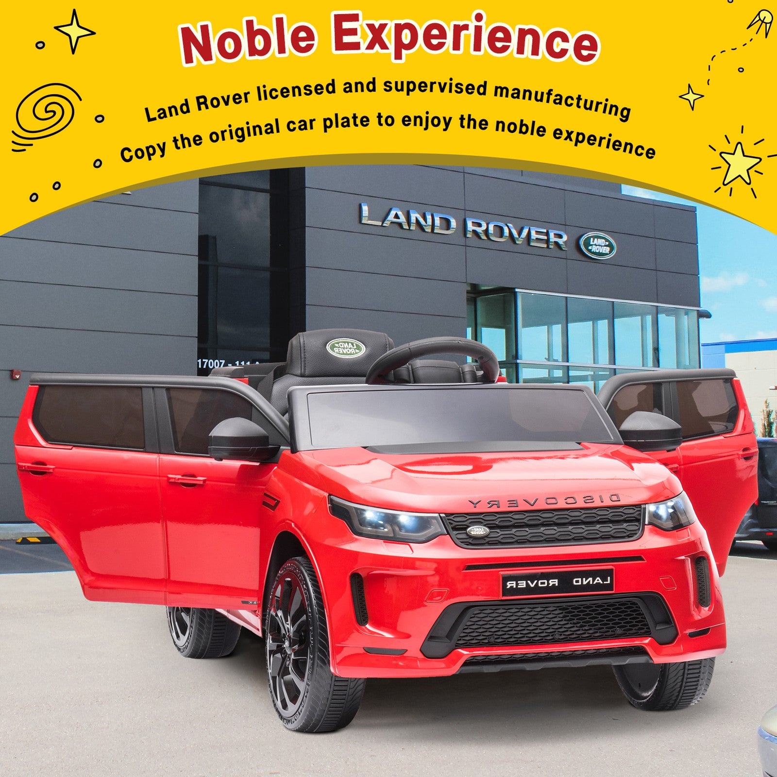 12V Electric Ride-On Land Rover Discovery Car for Kids with Remote Control Trend Times 7