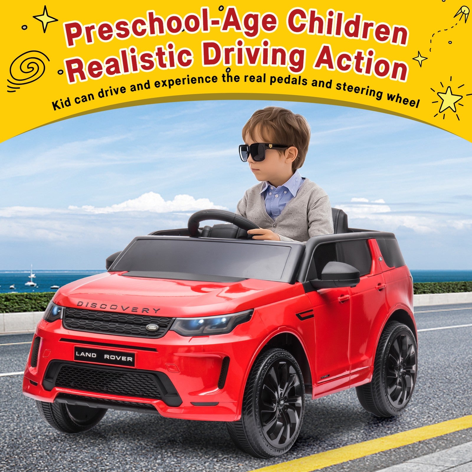 12V Electric Ride-On Land Rover Discovery Car for Kids with Remote Control Trend Times 9