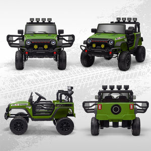 12V Green Ride-On Car and Truck with Suspension Wheels Trend Times 10