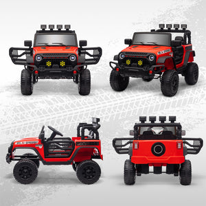 12V Red Ride-On Car and Truck with Suspension Wheels Trend Times 10