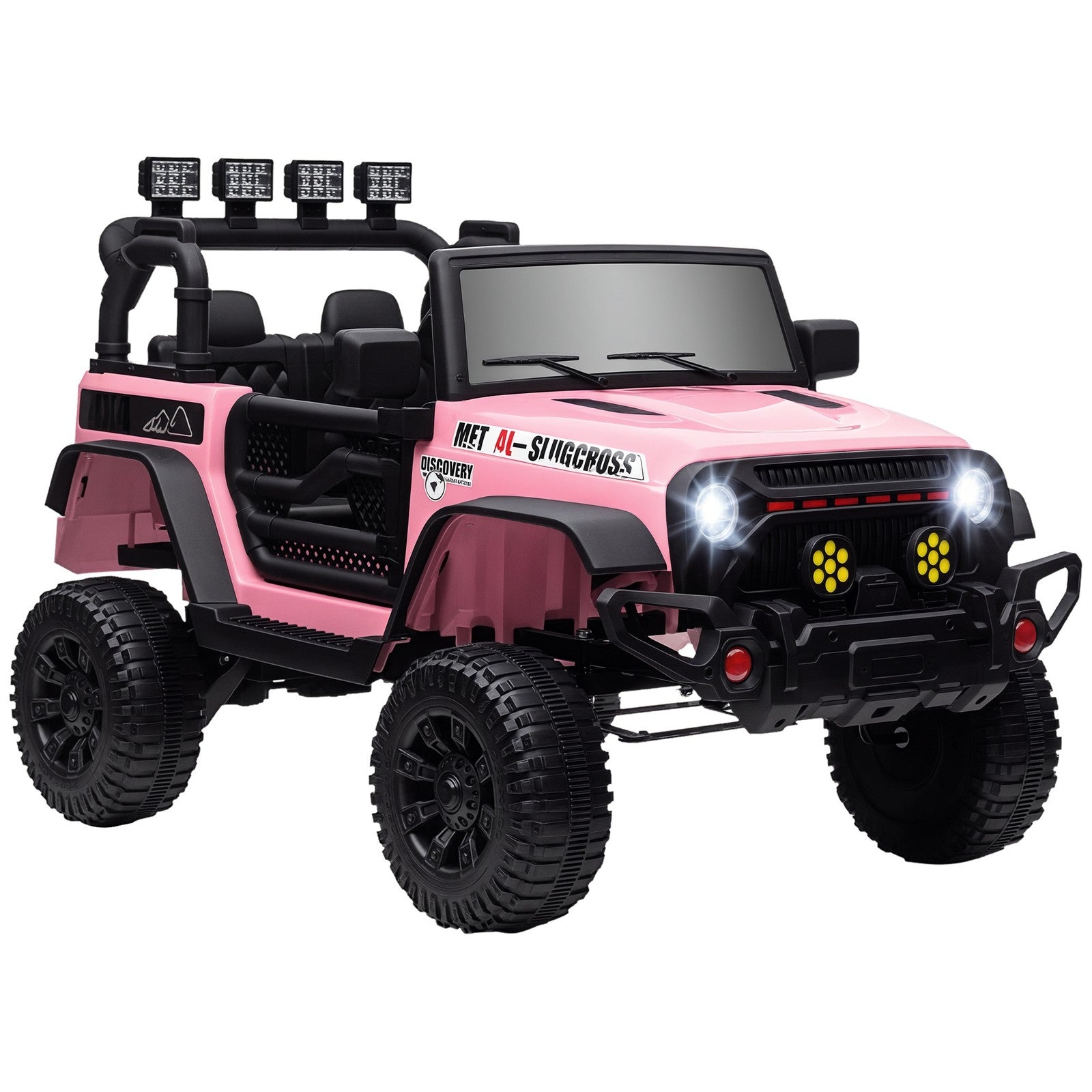 12V Pink Ride-On UTV Car with Bluetooth and 4 Suspension Wheels Trend Times Variant 0
